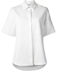 Женская белая рубашка с коротким рукавом от Proenza Schouler
