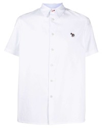 Мужская белая рубашка с коротким рукавом от PS Paul Smith