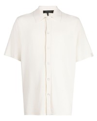 Мужская белая рубашка с коротким рукавом от rag & bone