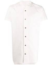 Мужская белая рубашка с коротким рукавом от Rick Owens