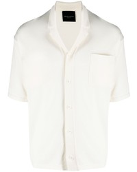 Мужская белая рубашка с коротким рукавом от Roberto Collina