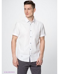 Мужская белая рубашка с коротким рукавом от s.Oliver