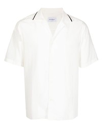 Мужская белая рубашка с коротким рукавом от Salvatore Ferragamo
