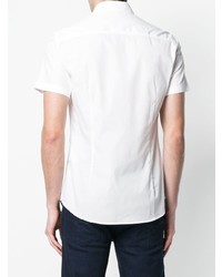 Мужская белая рубашка с коротким рукавом от Versace Jeans