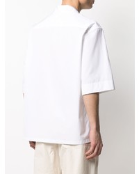 Мужская белая рубашка с коротким рукавом от Jil Sander