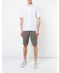 Мужская белая рубашка с коротким рукавом от Stephan Schneider