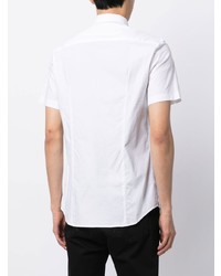 Мужская белая рубашка с коротким рукавом от VERSACE JEANS COUTURE