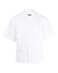 Мужская белая рубашка с коротким рукавом от Simone Rocha