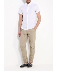 Мужская белая рубашка с коротким рукавом от SPRINGFIELD