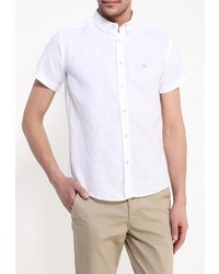 Мужская белая рубашка с коротким рукавом от SPRINGFIELD