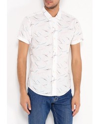 Мужская белая рубашка с коротким рукавом от SPRINGFIELD