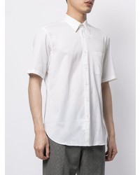 Мужская белая рубашка с коротким рукавом от D'urban
