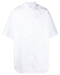 Мужская белая рубашка с коротким рукавом от Studio Nicholson