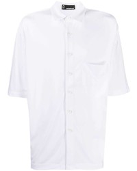 Мужская белая рубашка с коротким рукавом от Styland