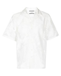 Мужская белая рубашка с коротким рукавом от Taakk