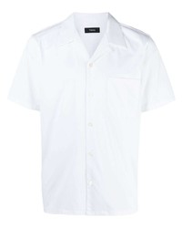 Мужская белая рубашка с коротким рукавом от Theory