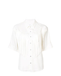 Женская белая рубашка с коротким рукавом от Toga