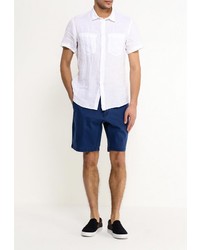 Мужская белая рубашка с коротким рукавом от Trussardi Jeans