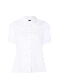Женская белая рубашка с коротким рукавом от Twin-Set
