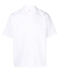 Мужская белая рубашка с коротким рукавом от Universal Works