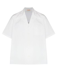 Мужская белая рубашка с коротким рукавом от Valentino