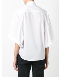 Женская белая рубашка с коротким рукавом от Veronique Branquinho