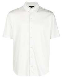 Мужская белая рубашка с коротким рукавом от Vince