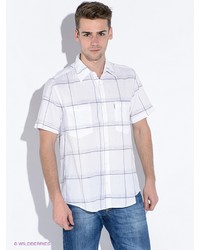 Мужская белая рубашка с коротким рукавом от Westrenger