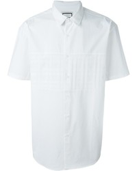Мужская белая рубашка с коротким рукавом от Wooyoungmi