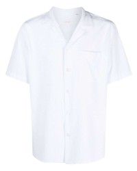 Мужская белая рубашка с коротким рукавом от Xacus