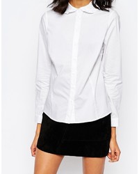 Женская белая рубашка с принтом от Monki