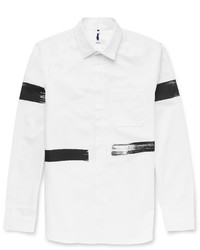 Мужская белая рубашка с принтом от Oamc