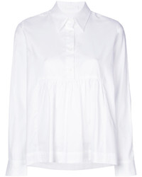Женская белая рубашка с принтом от Peter Jensen