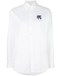 Женская белая рубашка с принтом от Polo Ralph Lauren