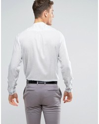 Мужская белая рубашка с принтом от Asos