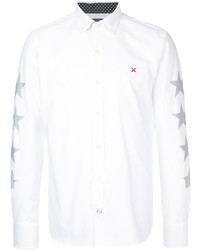 Мужская белая рубашка со звездами от GUILD PRIME
