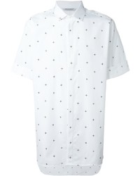 Мужская белая рубашка со звездами от Neil Barrett