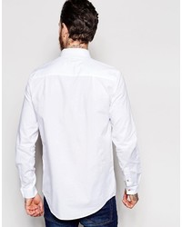 Мужская белая рубашка от Weekday