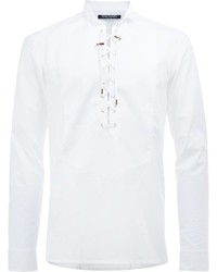Мужская белая рубашка от Balmain