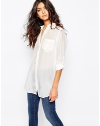 Женская белая рубашка от BOSS ORANGE
