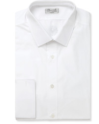 Мужская белая рубашка от Charvet