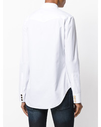 Женская белая рубашка от Balmain