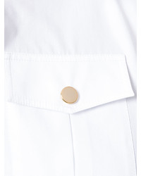 Женская белая рубашка от Balmain