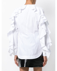 Женская белая рубашка от Sara Battaglia