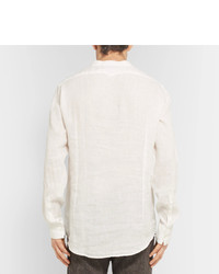 Мужская белая рубашка от Massimo Alba