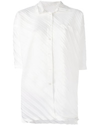 Женская белая рубашка от Issey Miyake