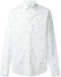 Мужская белая рубашка от Kenzo