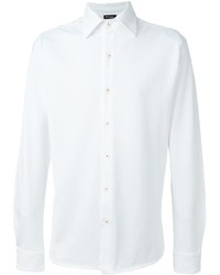 Мужская белая рубашка от Kiton