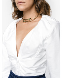 Женская белая рубашка от Jacquemus