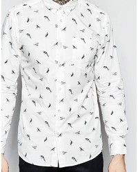 Мужская белая рубашка от Wesc